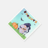 Serviette En Papier Joyeux Halloween Gnome Whimsical (Coin)
