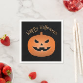 Serviette En Papier Joyeux Halloween Haunted Jack-o'-lantern Citrouill (En situation)