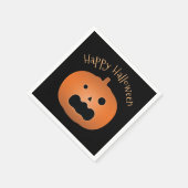 Serviette En Papier Joyeux Halloween Haunted Jack-o'-lantern Citrouill (Coin)