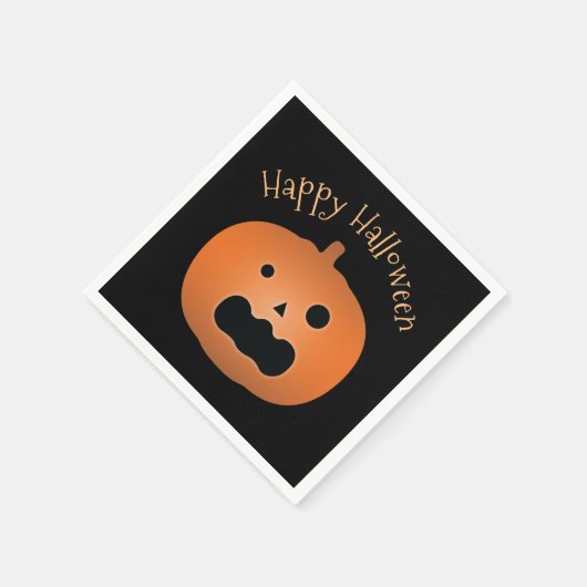 Serviette En Papier Joyeux Halloween Haunted Jack-o'-lantern Citrouill (Coin)