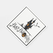 Serviette En Papier Joyeux Halloween Maison Hantée (Coin)