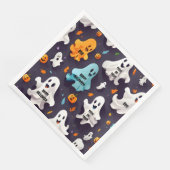 Serviette En Papier Joyeux Halloween  Mini Fantômes  (Coin)