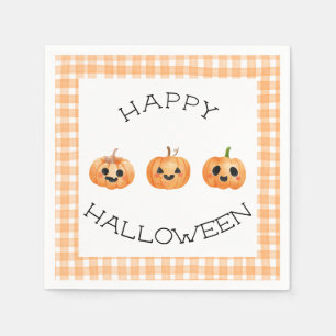 Serviette En Papier Joyeux Halloween Party Jack-o’-lanterne