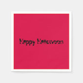 Serviette En Papier Joyeux Halloween Simple Clean Solid Red (Devant)