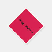 Serviette En Papier Joyeux Halloween Simple Clean Solid Red (Coin)