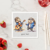 Serviette En Papier Joyeux Hérisson Hérisson serviettes (En situation)