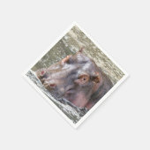 Serviette En Papier Joyeux Hippo (Coin)