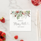 Serviette En Papier Joyeux hiver Petites serviettes de baby shower (En situation)