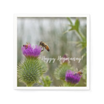 Joyeux Hogmanay Party Scottish Thistle Honey Bees