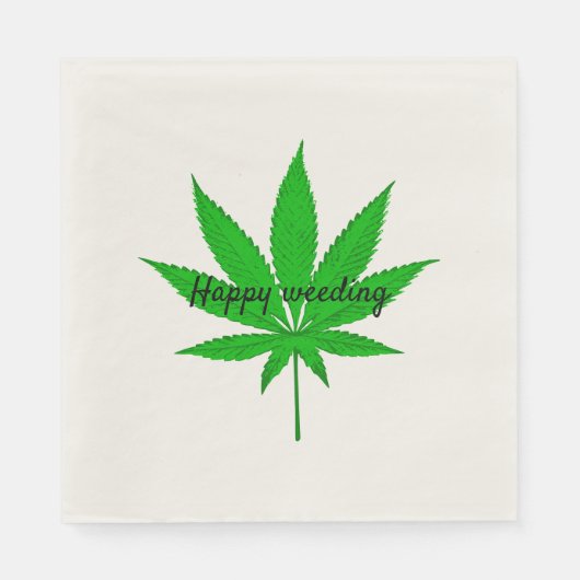 Serviette En Papier Joyeux jeu de Mariage Weeding (Devant)