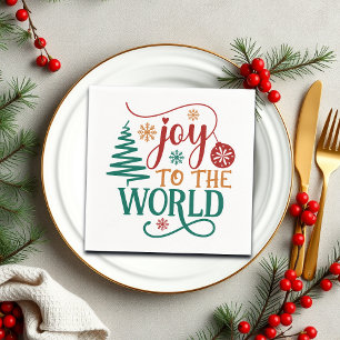 Serviette En Papier Joyeux 'Joie au Monde' Noël