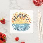 Serviette En Papier Joyeux Jour ! (En situation)