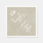 Serviette En Papier Joyeux Jour après Couronne Linen serviettes (Devant)