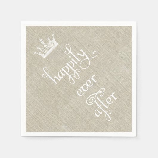 Serviette En Papier Joyeux Jour après Couronne Linen serviettes (Devant)
