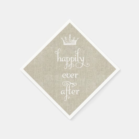 Serviette En Papier Joyeux Jour après Couronne Linen serviettes (Coin)