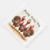 Serviette En Papier Joyeux jour de dinde (Coin)