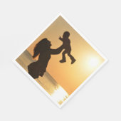 SERVIETTE EN PAPIER JOYEUX JOUR DE MÈRE (Coin)