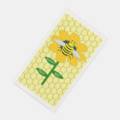 Serviette En Papier Joyeux Jour des abeilles Anniversaire Bumblebee (Coin)