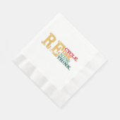 Serviette En Papier Joyeux Jour des terres Recycle Réutiliser Renouvel (Coin)