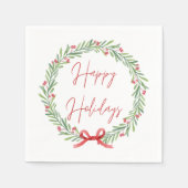 Serviette En Papier Joyeux jours fériés Papier Napkin (Devant)