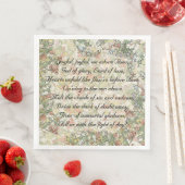 Serviette En Papier Joyeux Joyful Hymn Mucha Fleurs Art Nouveau (En situation)