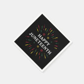 Serviette En Papier Joyeux Junetdix fêter le Jour de l'Indépendance de (Coin)