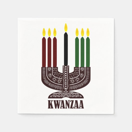 Serviette En Papier Joyeux Kwanzaa (Devant)