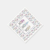 Serviette En Papier Joyeux lapin de Pâques (Coin)