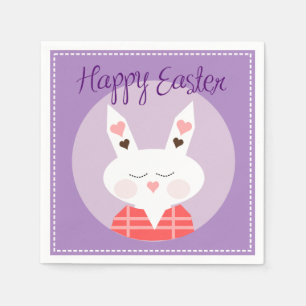 Serviette En Papier Joyeux Lapin de Pâques Standard Cocktail Papier Na