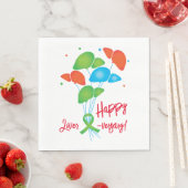 Serviette En Papier Joyeux Liver versaire Ballons Transplant Parti (En situation)