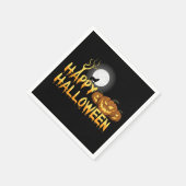 Serviette En Papier Joyeux loup hurlant d'Halloween (Coin)