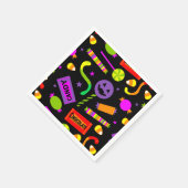 Serviette En Papier Joyeux Motif de bonbons Halloween (Coin)