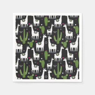 Serviette En Papier Joyeux Motif Llama