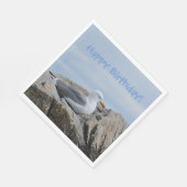 Serviette En Papier Joyeux mouette d'anniversaire (Coin)