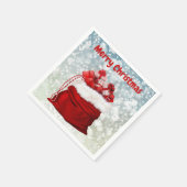 Serviette En Papier Joyeux Naples de Noël (Coin)