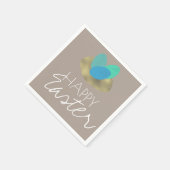 Serviette En Papier Joyeux nid d'or d'Oeuf de Pâques Speckled (Coin)