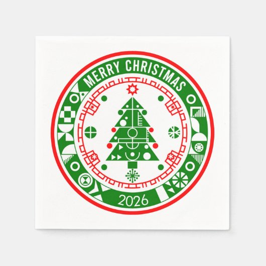 Serviette En Papier Joyeux Noël (Devant)