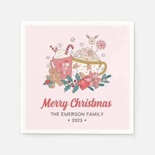 Serviette En Papier Joyeux Noël (Devant)