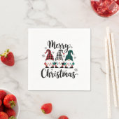 Serviette En Papier Joyeux Noël (En situation)