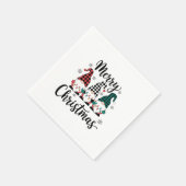 Serviette En Papier Joyeux Noël (Coin)