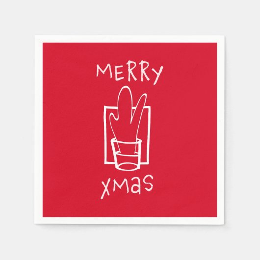 Serviette En Papier Joyeux Noël (Devant)