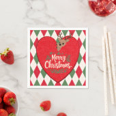 Serviette en papier Joyeux Noël (En situation)