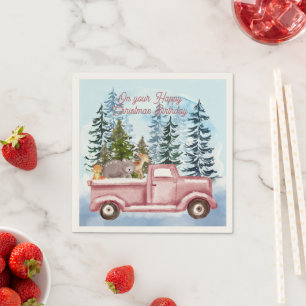 Serviette En Papier Joyeux Noël