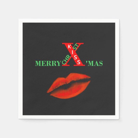 Serviette En Papier Joyeux Noël (Devant)