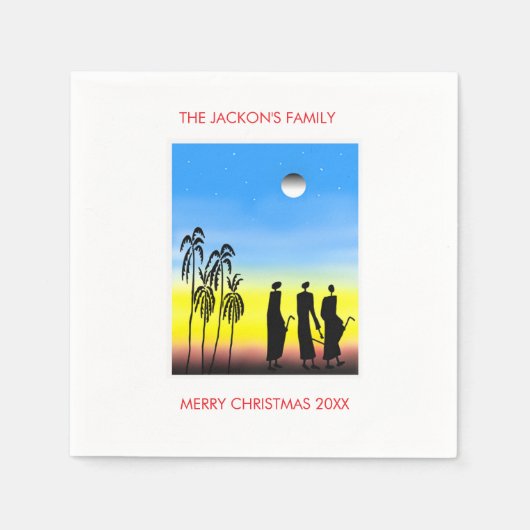 Serviette En Papier Joyeux Noël (Devant)