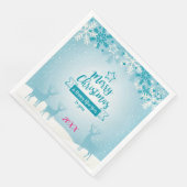 Serviette En Papier Joyeux Noël (Coin)