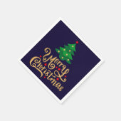 Serviette En Papier Joyeux Noël (Coin)