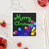 Serviette En Papier Joyeux Noël (En situation)