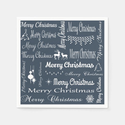 Serviette En Papier Joyeux Noël (Devant)