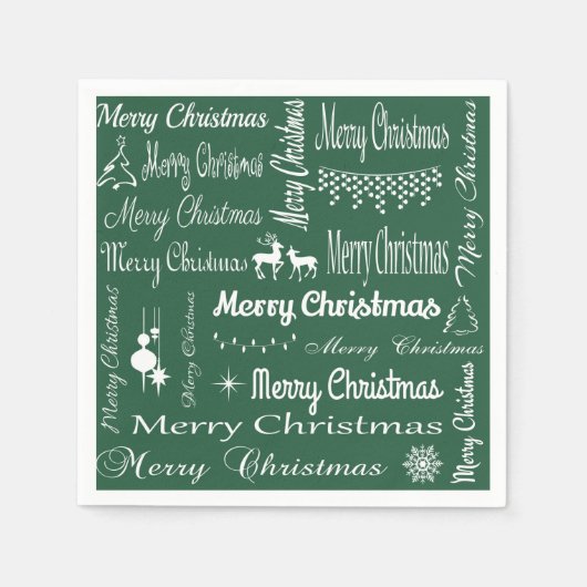 Serviette En Papier Joyeux Noël (Devant)